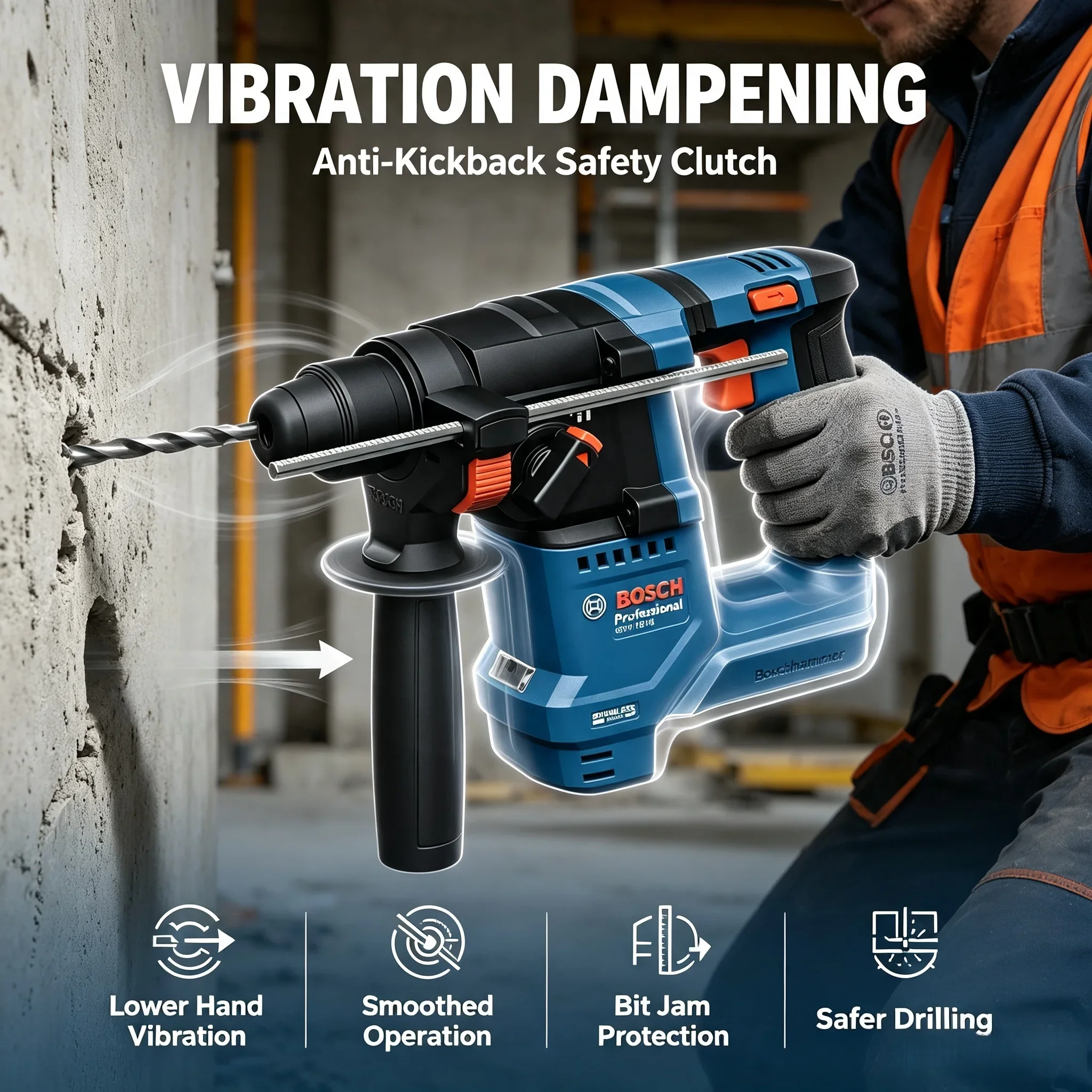 Power Tools Professional - Bosch GBH 18V-18 – akumulatorowy młot